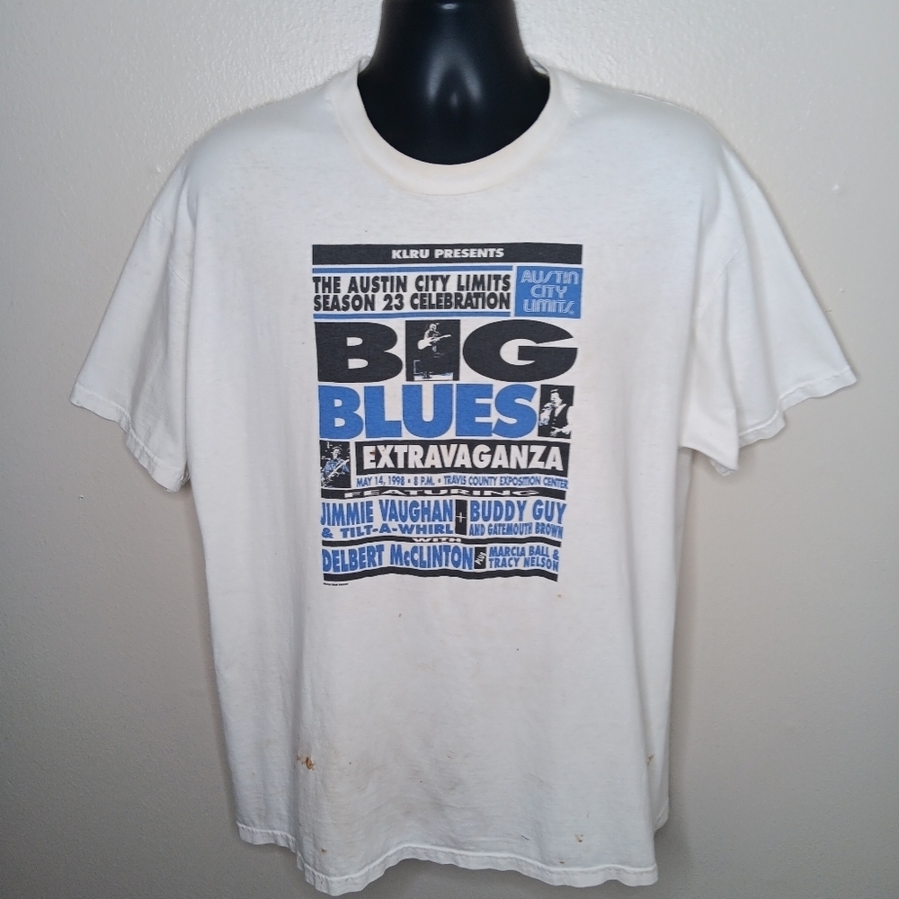 VTG 90s ACL Austin City Limits Adult XL Band T-shirt 1998 Distressed USA *READ*